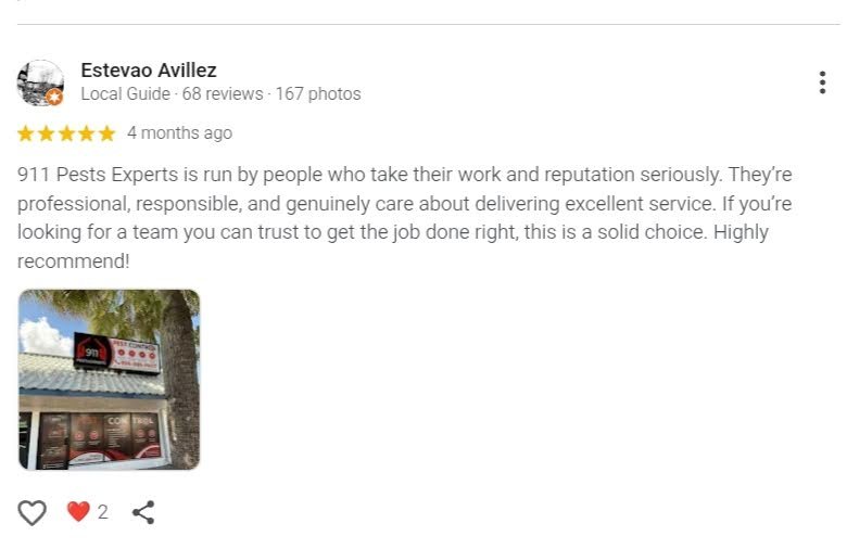 Screenshot of a 5-star 911 Home Help customer review.